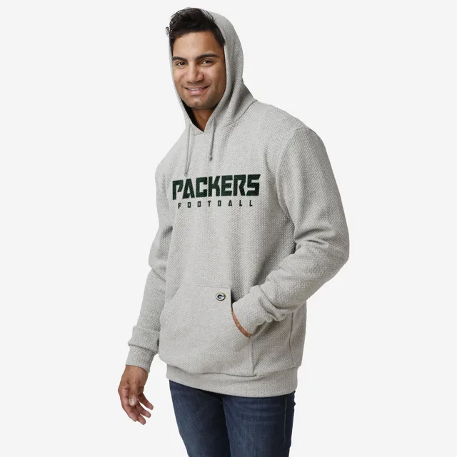 Green Bay Packers Sweat à capuche tissé gris