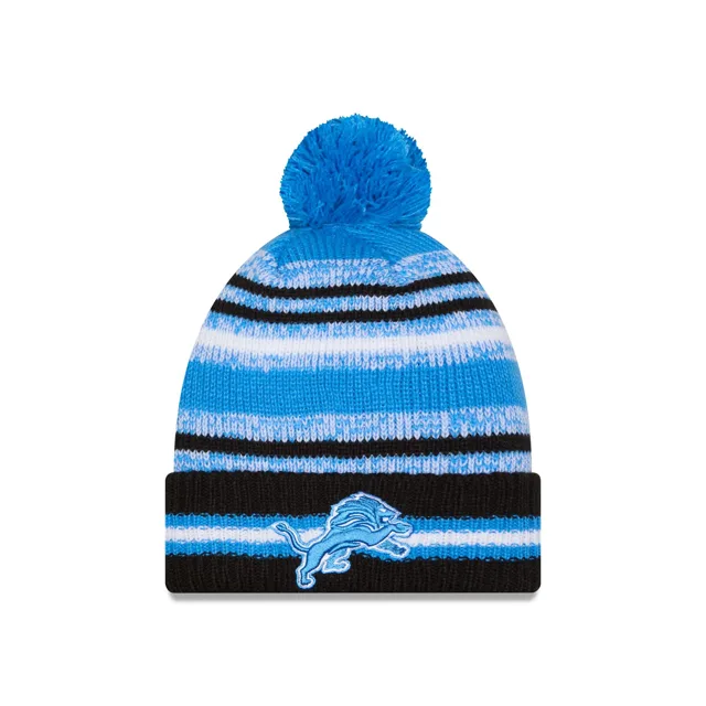 Detroit Lions Bonnet tricoté à pompons