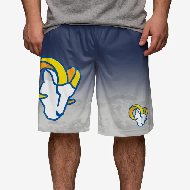 Los Angeles Rams Short d'entraînement dégradé à gros logo