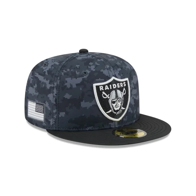 Las Vegas Raiders 2026 Salut au service 59FIFTY Chapeau ajusté