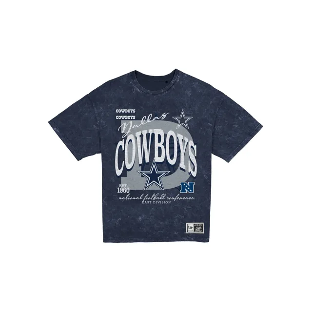 Dallas Cowboys T-shirt délavé surdimensionné pour femme