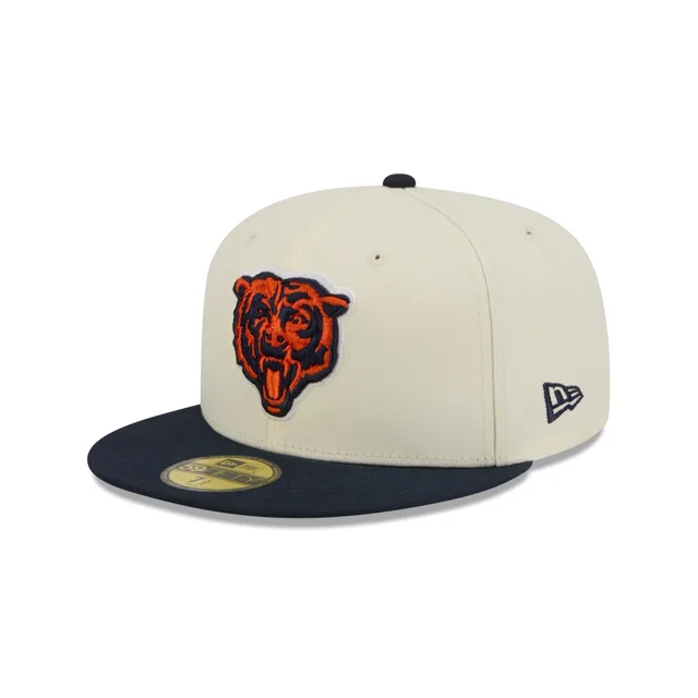 Chicago Bears Casquette ajustée Basic 59FIFTY Chrome Blanc