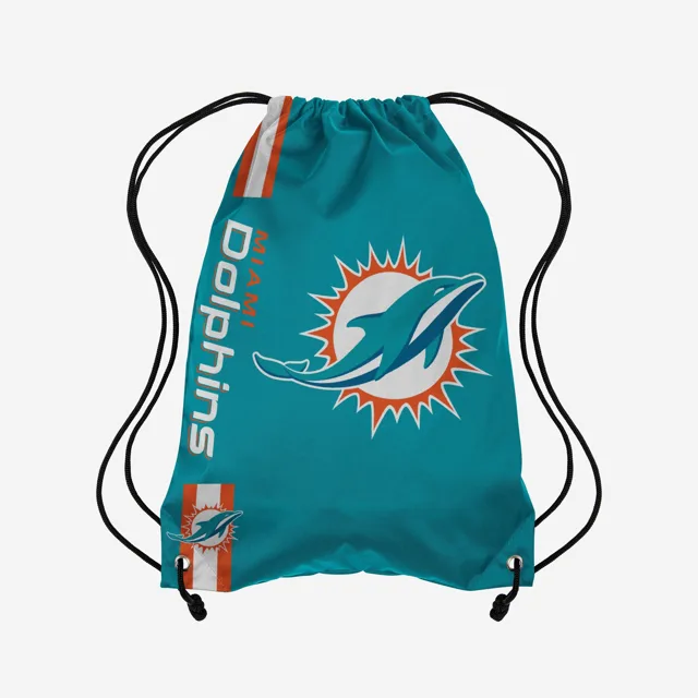 Miami Dolphins Sac à dos à cordon avec grand logo