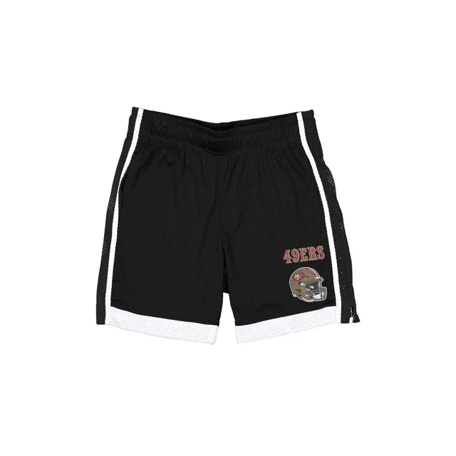 Short d'été noir San Francisco 49ers