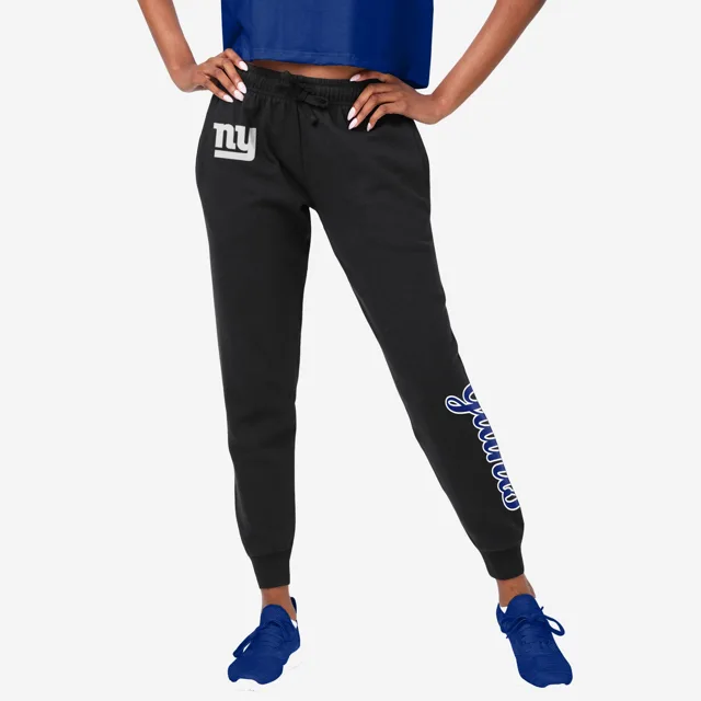 New York Giants Pantalon de jogging noir avec mot-symbole pour femme