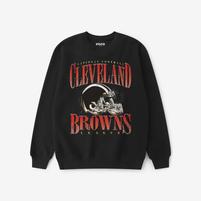 Cleveland Browns Sweat-shirt à col rond chromé Stack