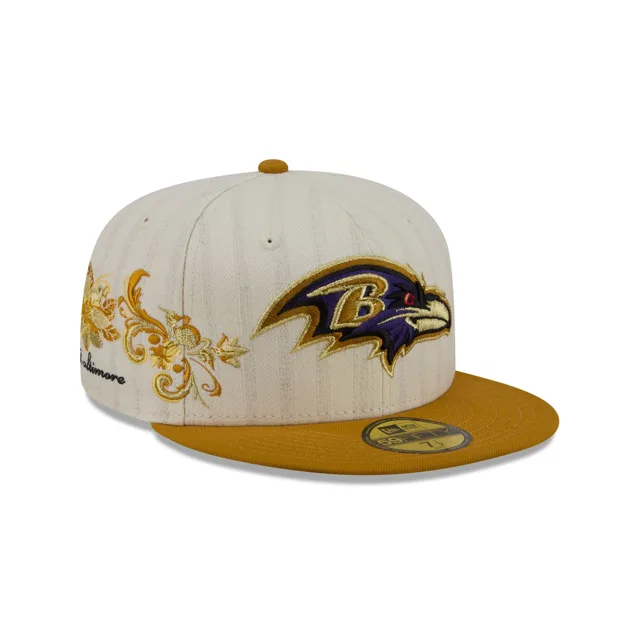 Baltimore Ravens Casquette ajustée à chevrons chromée 59FIFTY