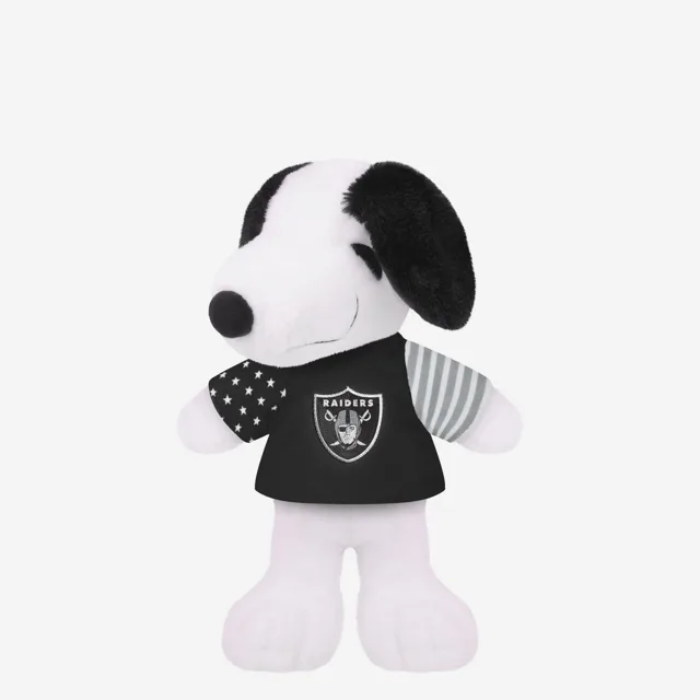 Las Vegas Raiders Drapeau des États-Unis Snoopy Peanuts Team Jersey Peluche