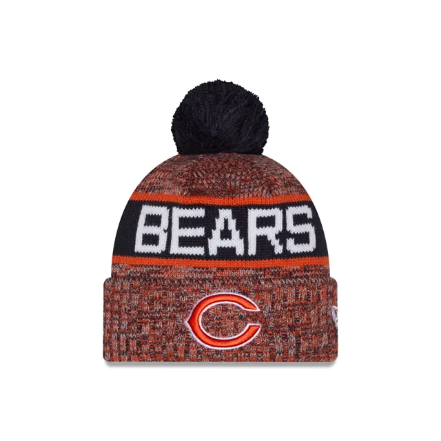 Chicago Bears Bonnet en tricot à pompon tricolore