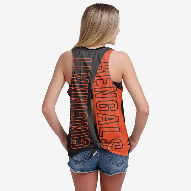Cincinnati Bengals Haut sans manches brise-cravate pour femme