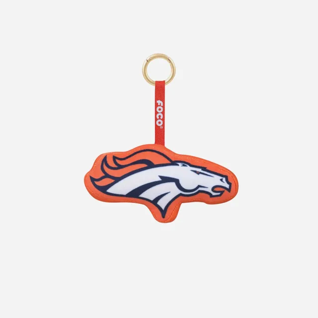 Denver Broncos Porte-clés avec logo de l'équipe en peluche