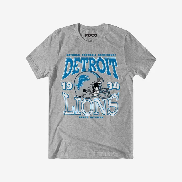 Detroit Lions T-shirt casque d'équipe classique