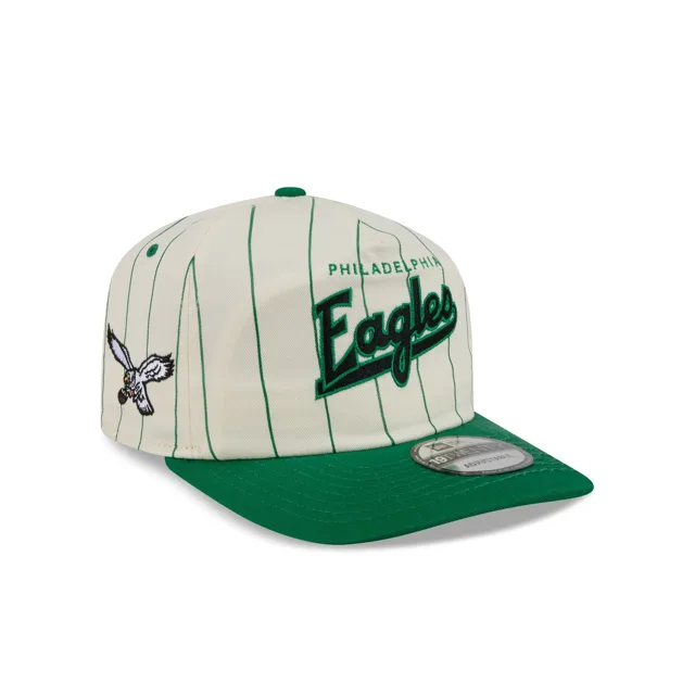 Philadelphia Eagles Casquette Snapback 19TWENTY à fines rayures blanches chromées