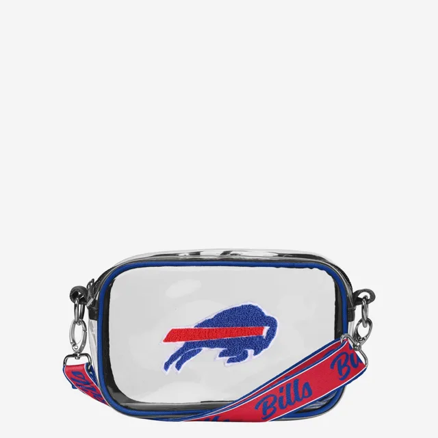 Buffalo Bills Sac à bandoulière transparent avec logo chenille