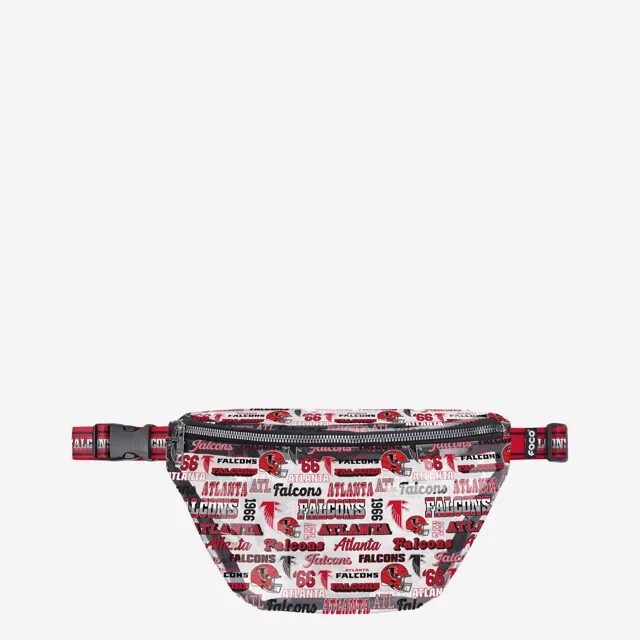 Atlanta Falcons Répétez le sac banane transparent à imprimé rétro