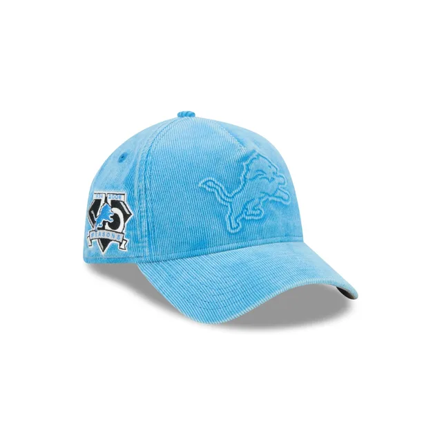 Detroit Lions Chapeau Snapback non structuré en cordon de Wale fin délavé 9FORTY A-Frame
