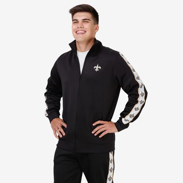 New Orleans Saints Veste de survêtement à logo rayé