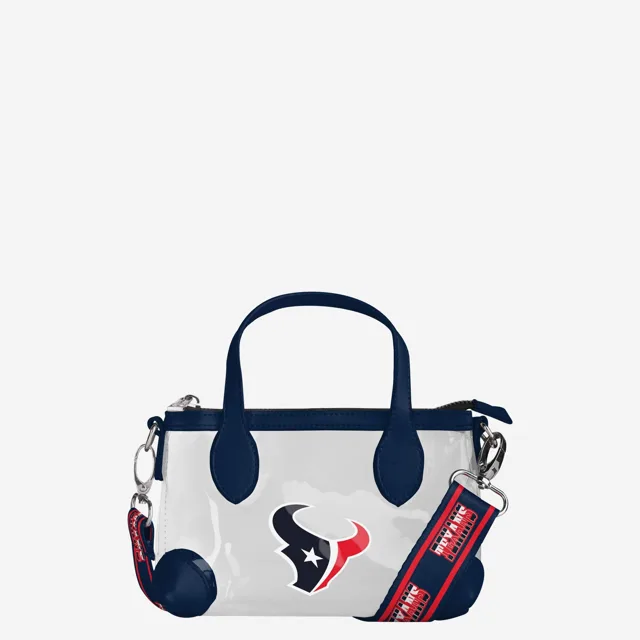 Houston Texans Mini sac à main à bandoulière transparent avec grand logo