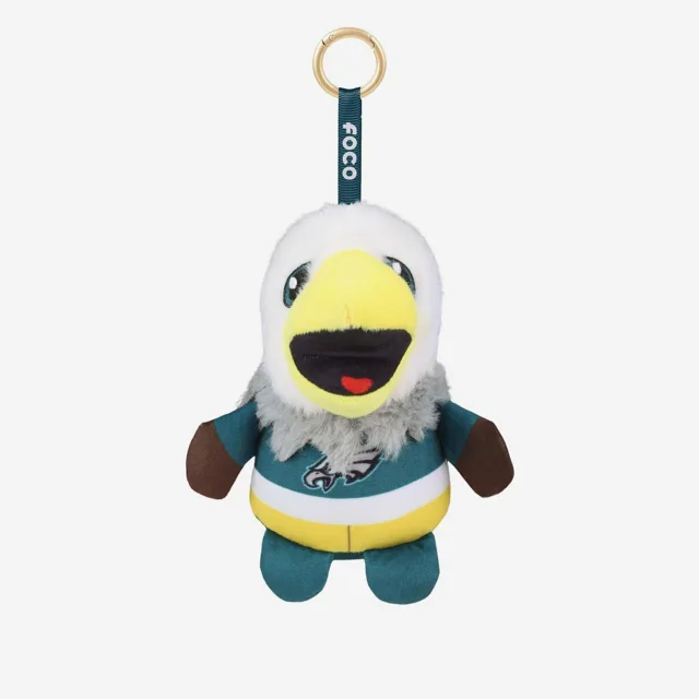 Philadelphia Eagles Porte-clés en peluche Teamie Beanie avec breloque pour sac
