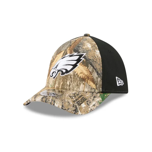 Philadelphia Eagles Poly Realtree 39THIRTY Chapeau extensible à cadre en M M-Crown