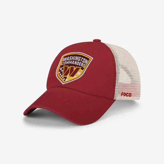 Washington Commanders Casquette de camionneur décontractée avec patch Americana
