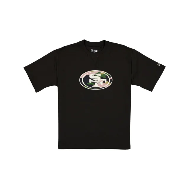San Francisco 49ers T-shirt noir avec logo camouflage