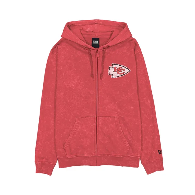 Kansas City Chiefs Sweat à capuche entièrement zippé délavé