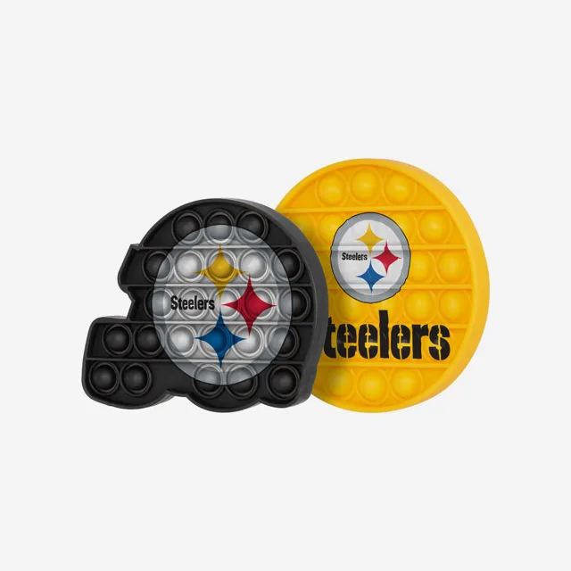 Pittsburgh Steelers Lot de 2 casques et cercle Push-Itz Fidget