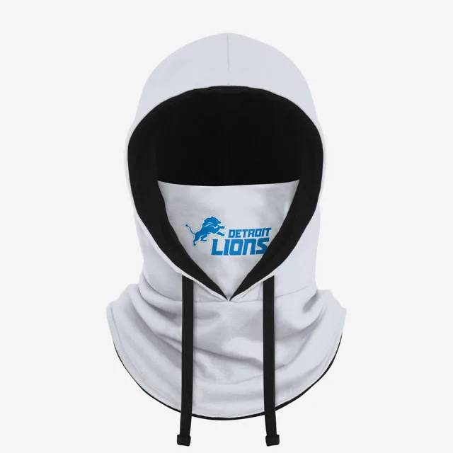 Detroit Lions Guêtre à capuche blanche avec cordon de serrage