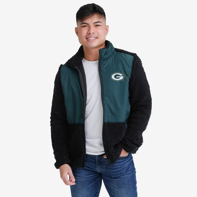 Green Bay Packers Veste Sherpa souple zippée