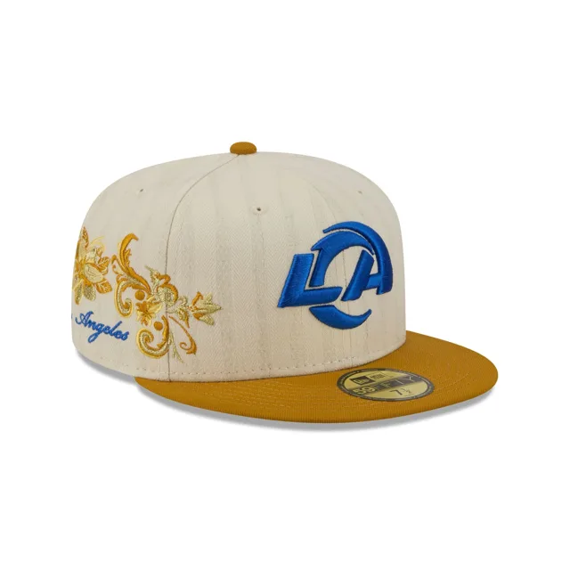 Los Angeles Rams Casquette ajustée à chevrons chromée 59FIFTY