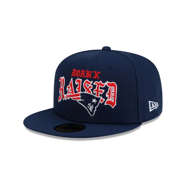 Né x Élevé x New England Patriots 59FIFTY Chapeau ajusté