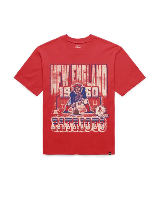 New England Patriots HISTORIQUE VARSITY HOUSE '47 FOUNDATION TEE