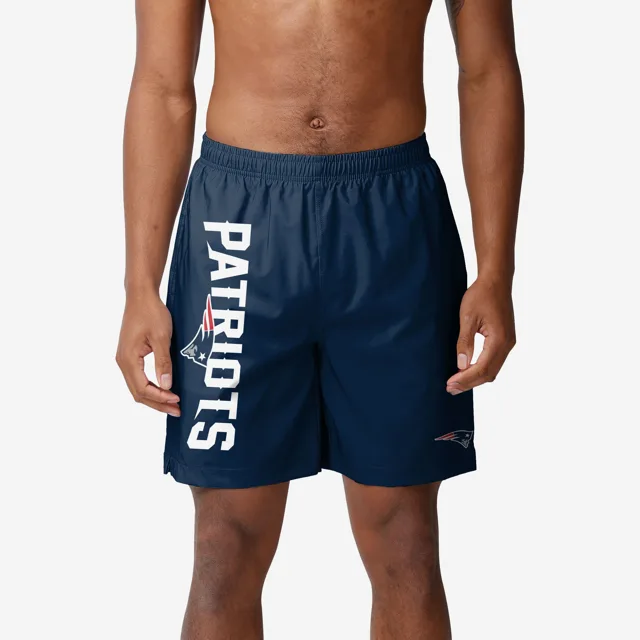 New England Patriots Maillot de bain traditionnel avec mot-symbole solide