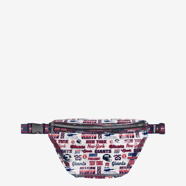 New York Giants Répétez le sac banane transparent à imprimé rétro