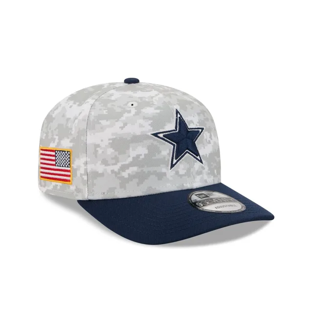 Dallas Cowboys 2025 Salut au service Fan Gear 9SEVENTY Chapeau extensible à bouton-pression