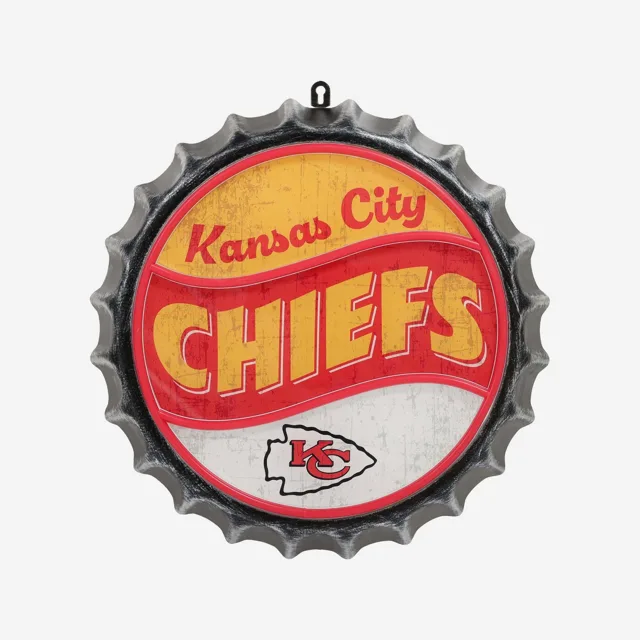 Kansas City Chiefs Panneau mural rétroéclairé au néon LED pour bouchon de bouteille