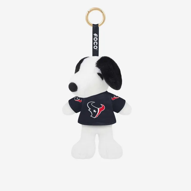 Houston Texans Porte-clés en peluche Snoopy Peanuts avec breloque pour sac