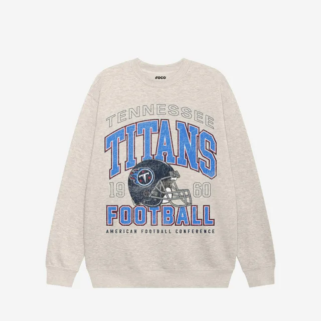 Sweat-shirt universitaire à col rond Tennessee Titans