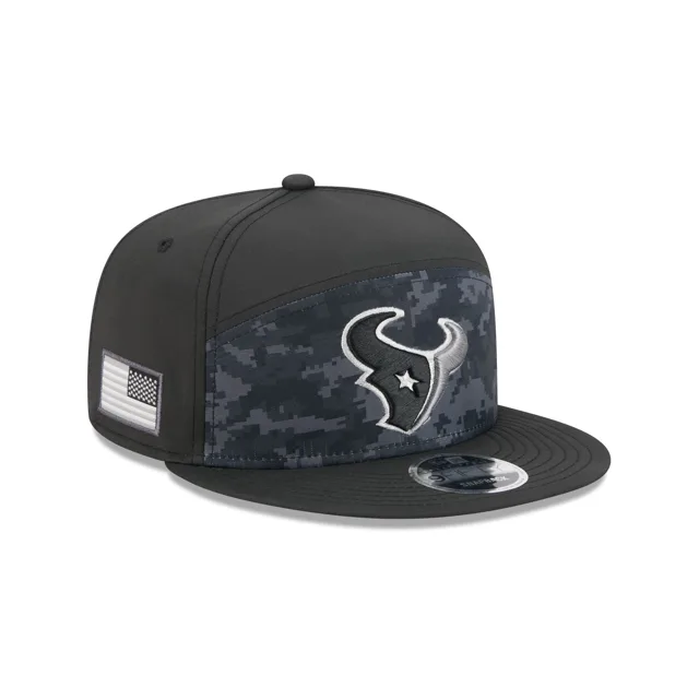Houston Texans 2026 Salut au service Panneau divisé 9FIFTY Snapback Hat