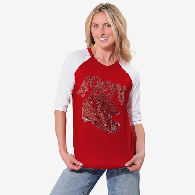 San Francisco 49ers T-shirt raglan strass