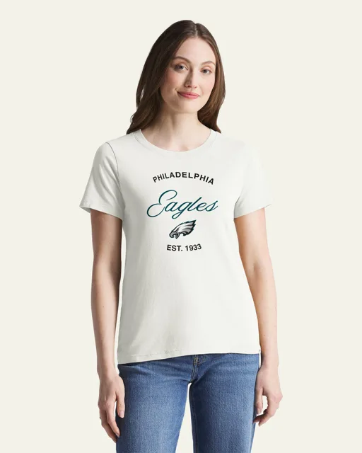 Philadelphia Eagles TEAM ENERGY '47 T-SHIRT DE TOUS LES JOURS POUR FEMMES