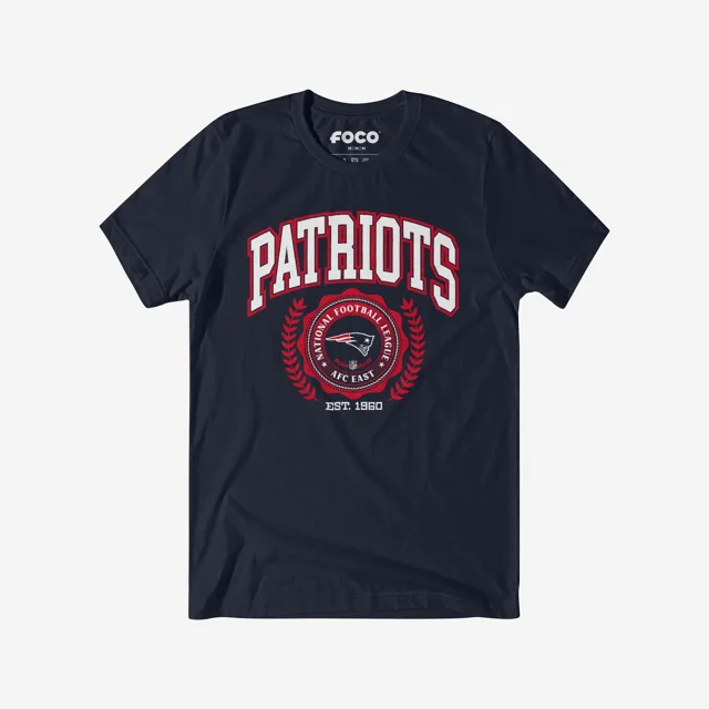 T-shirt à écusson de l'équipe New England Patriots