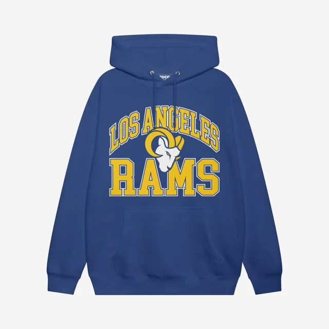 Los Angeles Rams Sweat à capuche avec mot-symbole arqué