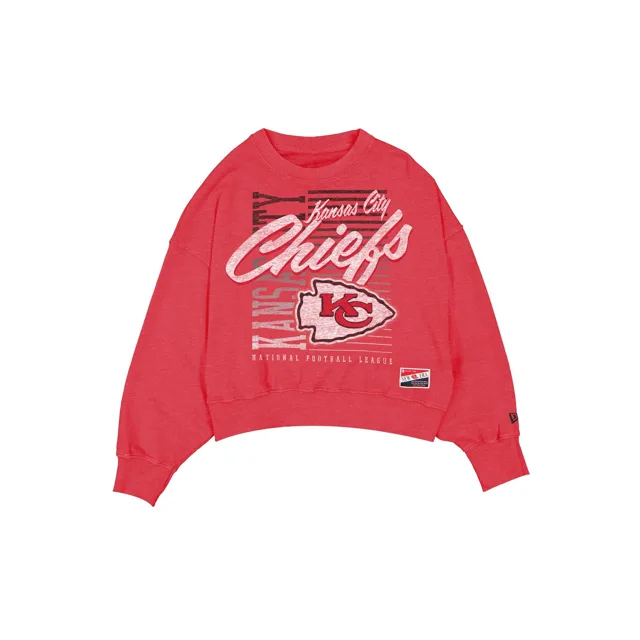 Kansas City Chiefs Throwback Col rond délavé pour femme