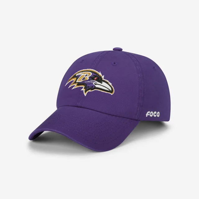 Casquette décontractée avec logo principal Baltimore Ravens