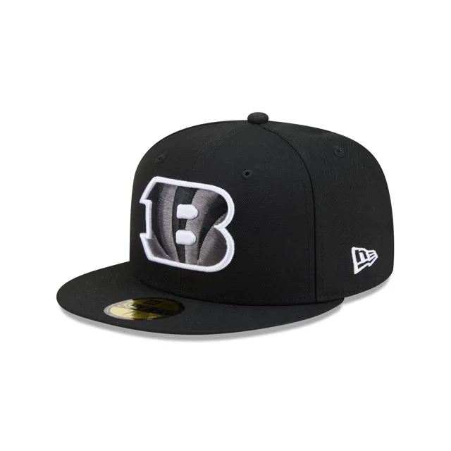 Cincinnati Bengals Casquette ajustée Basic 59FIFTY noire et blanche