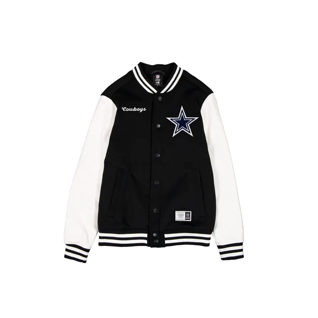 Dallas Cowboys Veste universitaire noire et blanche