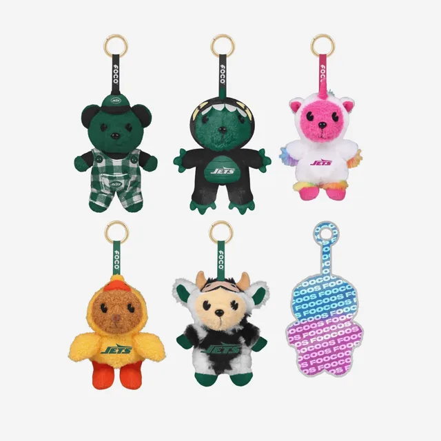 New York Jets FOOCOOS Peluche Sac Charm Porte-clés Blind Box Série 1