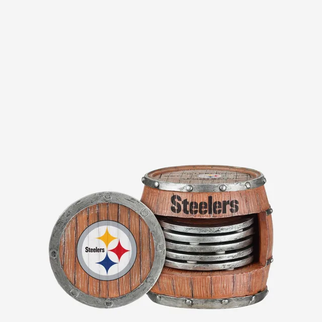 Pittsburgh Steelers Lot de 5 dessous de verre en tonneau